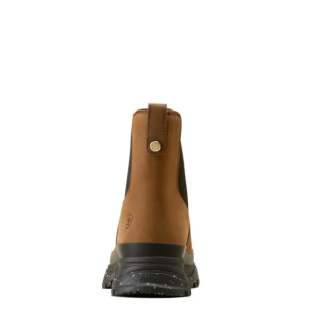 ARIAT WOMEN'S MORESBY TWIN GORE WATERPROOF BOOT, OILY DISTRESSED BROWN, 6.5